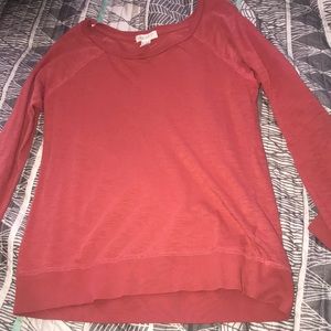 Orange/red long sleeve shirt